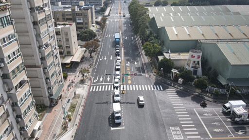 台17線經安平工業區路廊型左轉車道優化完成