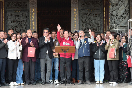 賴清德雲林四湖參天宮 新春參拜祈福及發紅包