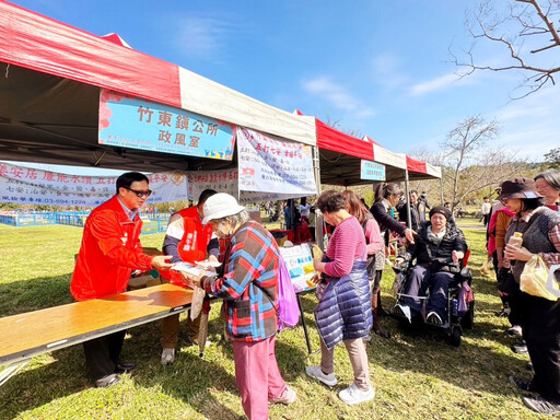 竹樂安居、廉能永續 竹東鎮廉政列車第3站親子健行賞櫻宣導五打七安反賄選