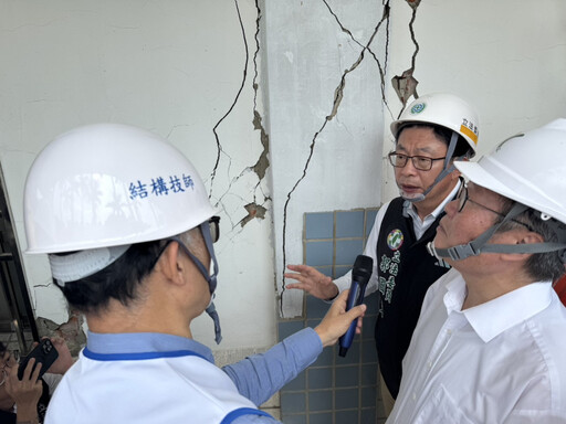 0121地震災損 楠西國中重建獲教育部專案補助 行政院政委視察關心