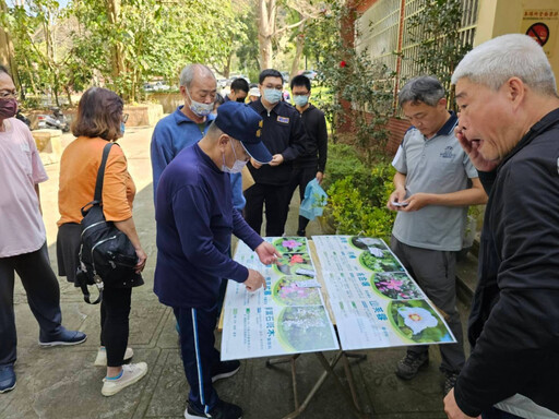 輔導會吳志揚與彰化榮家長輩植樹節齊力種花苗展綠意