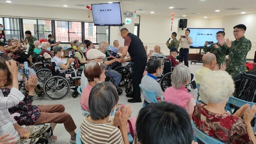 青銀共融添活力 砲訓部愛心社為臺南榮家壽星獻祝福