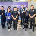 2025雙北世界壯年運動會 蘆竹警拉布拉多警犬強化反恐安檢