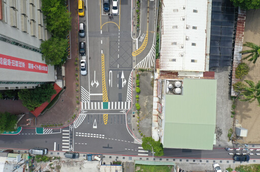 落實臺南市學生通學安全守護專案 校園道路標線優化