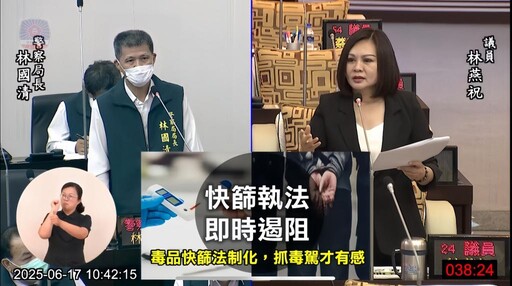 4年毒駕增百倍！林燕祝：毒品試劑過期 基層查緝執法難