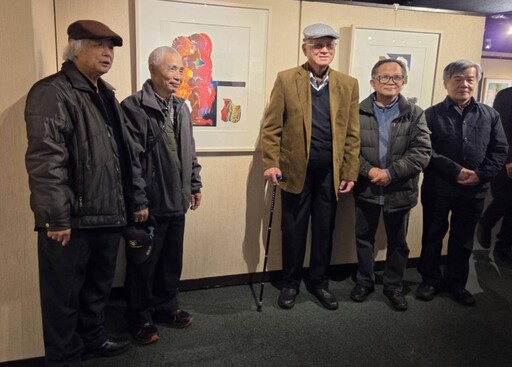 版畫之父廖修平來金 黃世團版畫工作室 「美柔丁版畫」示範教學