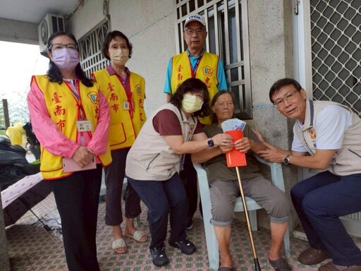 臺南榮服處關懷慰問丹娜絲受災榮民眷