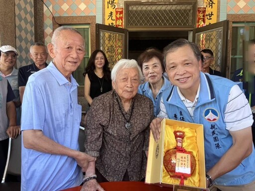 823榮民蔡黃連漪奶奶百歲紀壽 金門榮服處歡欣慶生