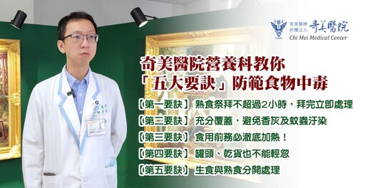 誠心來贊普 教您中元普渡5大要訣顧健康及食安