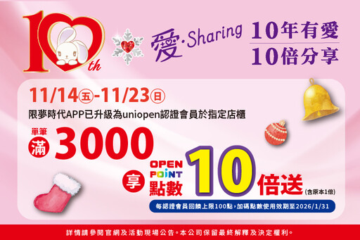 夢時代「愛.Sharing」威尼斯主題聖誕季登場 13米主樹點亮水都風情