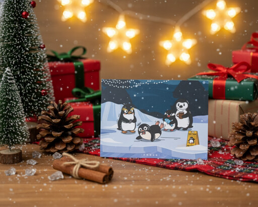 海生館愛在海洋聖誕節 打卡送限定明信片 再抽與超萌企鵝體驗