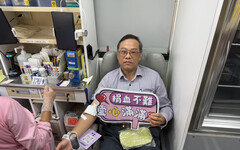 中油大林煉油廠捐血活動 林文祥率先捲袖捐熱血