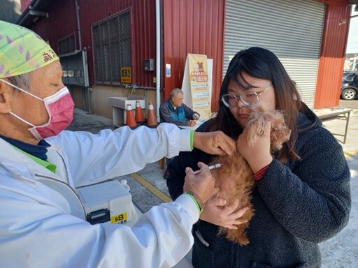 台中市犬貓狂犬病疫苗巡迴接種 3、4月18場次免費接種