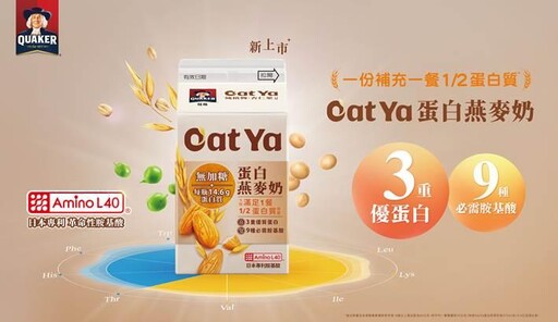 打造外食族、健身族最佳補給 桂格 Oat Ya 蛋白燕麥奶新上市！