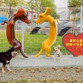 彌陀公園打造寵物友善空間 臘腸狗造型入口萌翻遊客