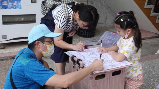 百果山廣天宮恩主公1866藝術文化祭 寫生比賽吸引親子熱情參與