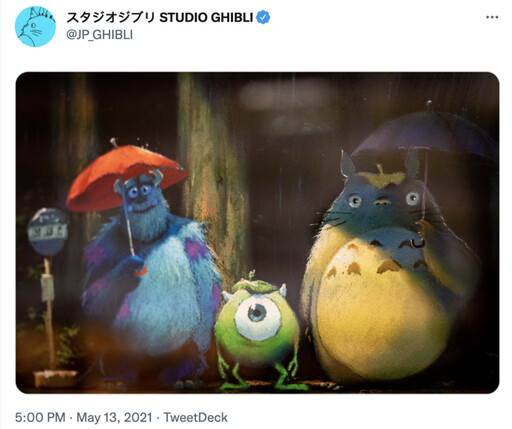 吉卜力發佈神秘的「吉卜力Ghibli x 皮克斯Pixar」圖片，這張圖有什麼秘密呢？
