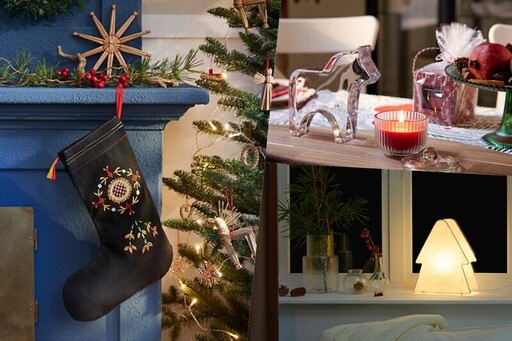 從今年開始佈置吧！IKEA「聖誕新品必買top7」：質感黑圖騰聖誕襪、樹型桌燈儀式感滿點