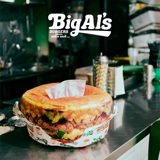 2024首發跨界聯名！niko and …攜Big Al’s Burgers推美式復古周邊，柚子味噌漢堡限期開賣