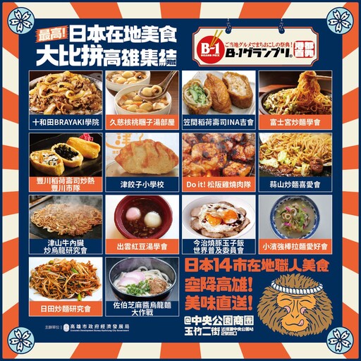 日14市職人美食空降來台！2024「高雄聖誕生活節」超夯日式主題市集B-1 Grand Prix首登場