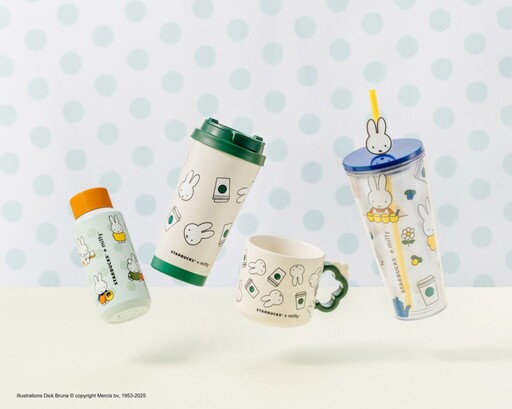 「星巴克 x miffy」10款超Q聯名一次看!綠圍裙米飛兔、綠把手馬克杯必收,買端午禮盒再送保冷袋