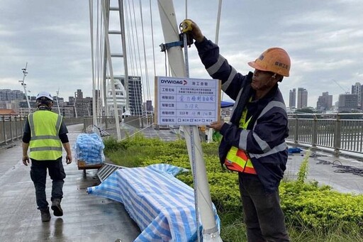 新月橋主橋段4月9日起分三階段辦理吊索檢測作業