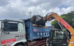 新北環保局22輛機具支援嘉義縣災後環境復原