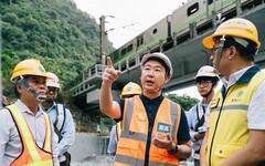 交長陳世凱視察蘇花路廊災後復建工作