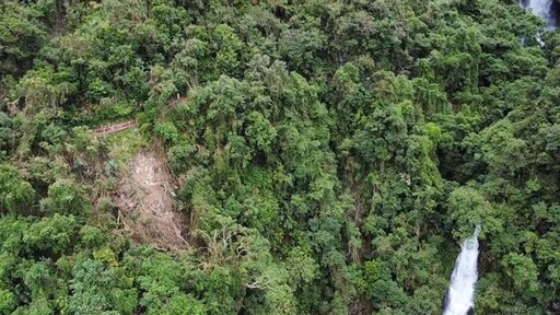 康芮颱風影響，宜蘭縣五峰旗登山步道休園