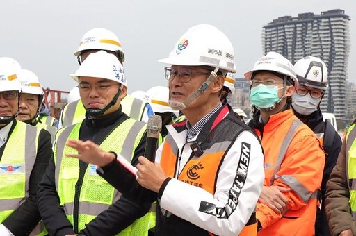 淡江大橋淡水端橋面板閉合 新北交通重大里程碑