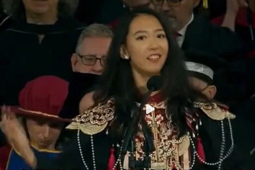 「被貼敵人標籤的人 也是人」哈佛大陸畢業生演講爆紅