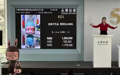 全球唯一初代薄荷色LABUBU百萬人民幣成交 部落客：投資價值與茅台酒雷同