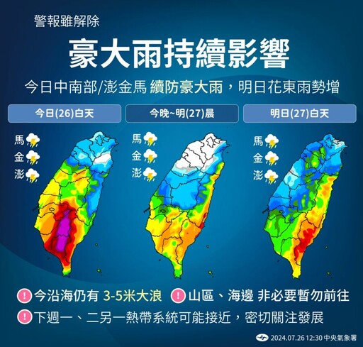 凱米逐漸遠離「又有熱帶擾動生成」！預計下週逼近台灣