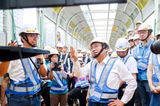 力拚年底全線復駛 侯友宜今日視察捷運環狀線復原工程