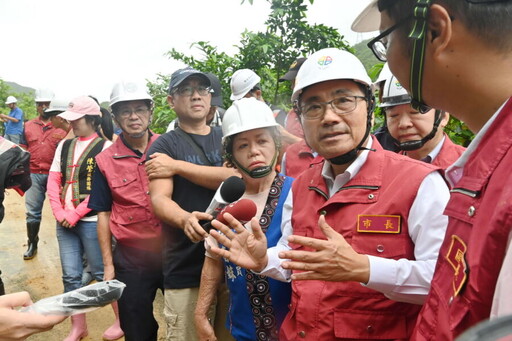 視察瑞芳搶修進度 侯友宜：空吊物資支援阿美家園受困民眾