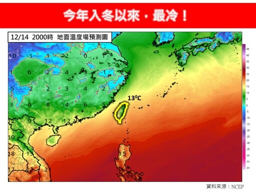 凍番薯來了！冷氣團南下、明入冬以來最冷 專家曝下波寒流時間點