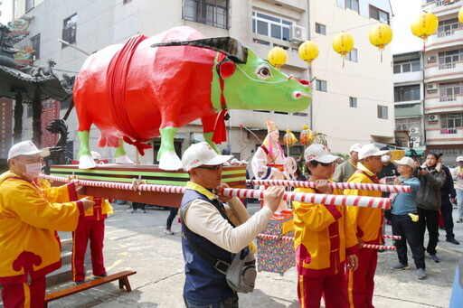 嘉市大天宮五穀王廟恢復百年「迎春平安祭典」活動