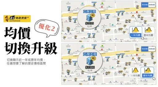 無殼蝸牛找房變方便！北市推租金地圖 近2萬棟建物可查