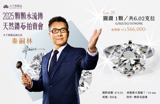 鑽石還能投資嗎？顆顆永流傳拍賣會6／7登場