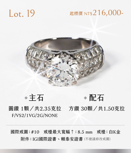鑽石還能投資嗎？顆顆永流傳拍賣會6／7登場