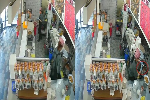 周氏蝦捲員工「吃剩廚餘倒回滷鍋」！監視器畫面曝光 衛生局出手了