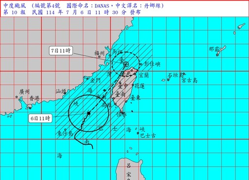 丹娜絲已轉中颱！陸警「擴及20縣市」嚴防災情