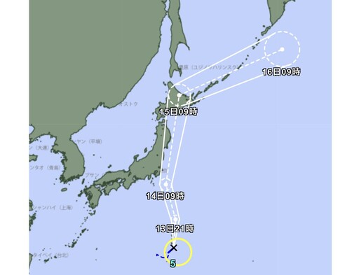 赴日當心！百合颱風最快明登陸 東日本恐遭波及