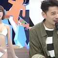 啦啦隊女神林可節目上「邊走邊脫」！阿Ken狂遮下半身