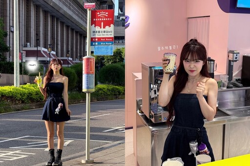 超辣手搖飲店員竟是啦啦隊女神！蹲地彎腰「上帝視角」驚呆12萬人