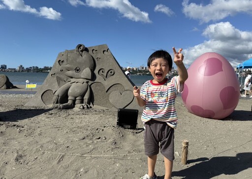 八里沙雕展開跑！數碼寶貝主題吸睛 藝術與觀光雙贏熱力引爆