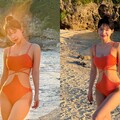 海邊絕頂辣台妹竟是李多慧！一轉身「大蜜桃掉出」粉絲嗨了：全台貧血