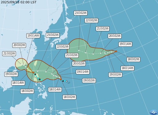 雙颱同步發展！米塔今晨成形 樺加沙「最快週日」海警威脅台灣