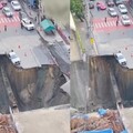 曼谷驚現巨型天坑！警局地基外露 畫面震撼曝光