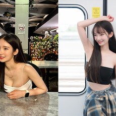 超辣正妹上身只裹一塊布！坐下「可愛腰間肉」炸出 竟是最懂事女友